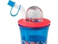 Pahar cu pai si capac cu figurina Spidey Spiderman, Marvel, 440 ml, plastic, multicolor