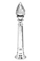 Lampadar de exterior, Avonni, 685AVN1278, Plastic ABS, Negru