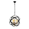 Lustra, Opviq, 892OPV1532, Metal, Aur/Negru