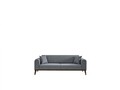 Canapea extensibila cu 3 locuri, Artie, 560ARE2907, Lemn de fag / PAL, Gri deschis