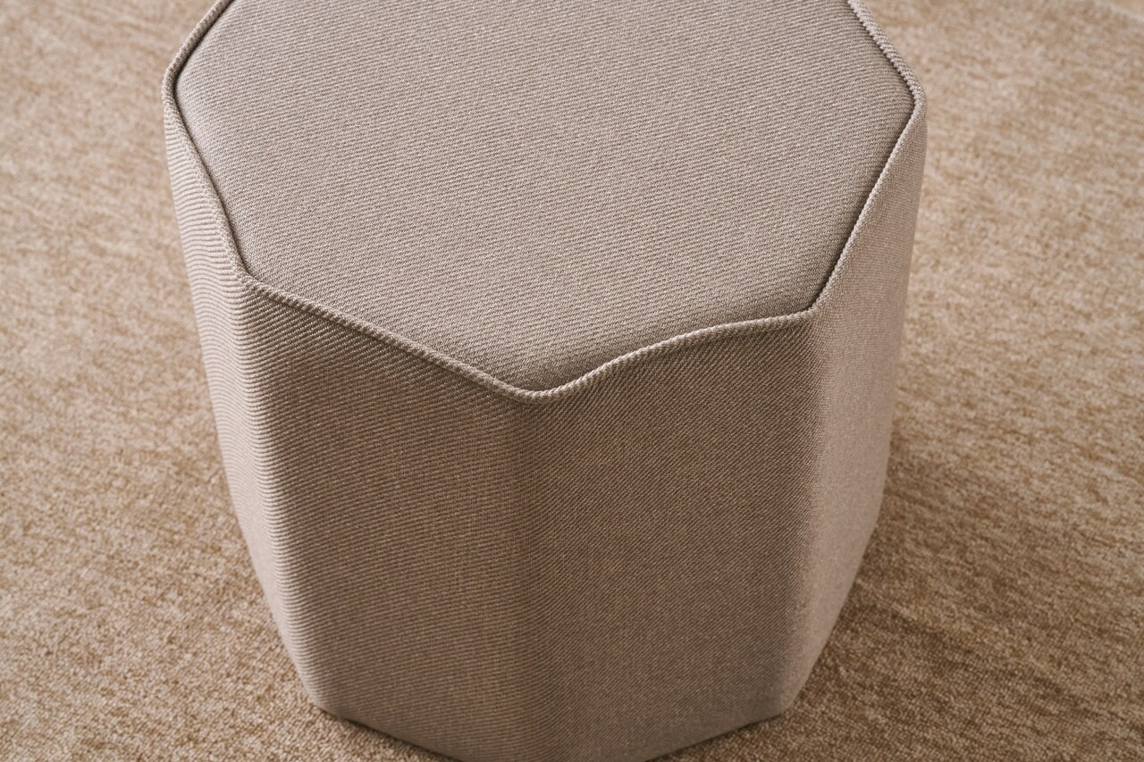 Taburet, Atelier del Sofa, 825BLC5159, Lemn, Bej - view 3