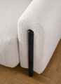Canapea extensibila 3 locuri, ELTAP, SO-ARC-BL-18JAF, Arcadova, 244x97x97 cm, lemn/poliester, bej/negru