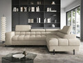 Coltar extensibil dreapta 5 locuri ELTAP, RT-18AU, Ferucce, 276x200x93 cm, lemn/poliester, bej deschis