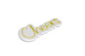 Decoratiune luminoasa LED, Cheers, Benzi flexibile de neon, DC 12 V, Galben
