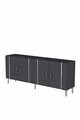 Consola, Hanah Home, Ilay 180, 180x75x32 cm, Antracit / Argintiu