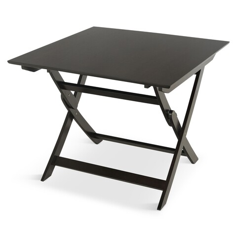 Masa pliabila, Pick-Up, 90 x 90 x 73 cm, lemn/MDF, maro inchis