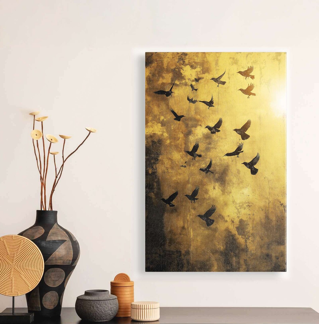 Tablou decorativ YNS-1017-80 x 120 Lemn Multicolor