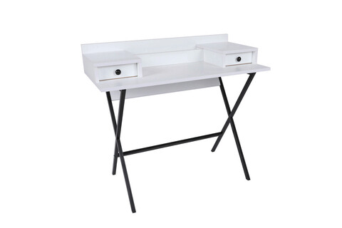 Masa de toaleta / machiaj, Mod Design, Phuket, 100x50x89 cm, Alb negru 100x50x89 imagine 2022