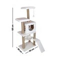 Casă pentru pisici, Paws & Whiskers, Pandora, MATERIAL TEXTIL WELSOFT, Alb