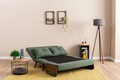 Canapea extensibilă cu 2 locuri, Futon, 859FTN2725, Metal , Verde