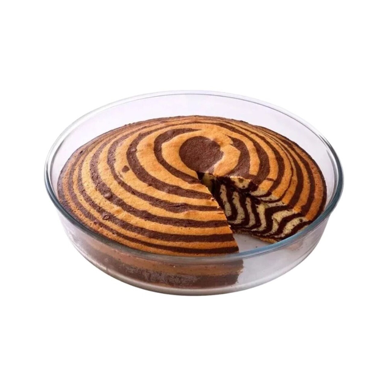 Set 2 forme tarta, sticla termorezistenta, 26cm/28cm - Pyrex - imagine 4