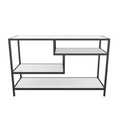 Comoda TV, Retricy, Robbins, 120x39x75 cm, PAL, Alb/Negru
