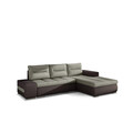 Coltar extensibil dreapta 4 locuri ELTAP, Ov31, Ottavio, 275x180x85 cm, lemn/poliester, bej/maro inchis