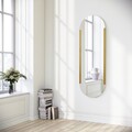 Oglinda decorativa, Neostill, Caprice, 50x150 cm, Metal, Auriu