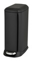 Cos de gunoi cu pedala Design, Wenko, 23.5x41x55 cm, otel/polipropilena, negru