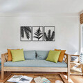 Decoratiune de perete, Yakomoz, Metal, Dimensiune: 118 x 50 cm, Negru
