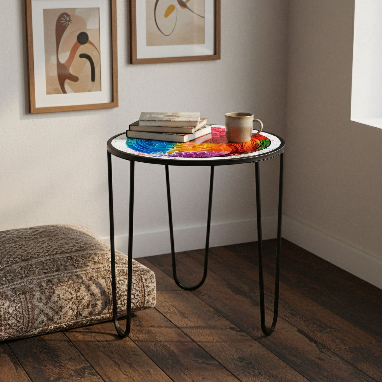 Masuta de cafea, Hanah Home, Shb-033-D, 53x55x53 cm, Multicolor - view 3