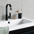 Suport periute si pasta de dinti, Brabantia, MindSet Infinite Grey, 8.1x8.1x9.4 cm, otel, gri