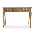 Consola cu 3 sertare Elva, Versa, 109 x 30 x 78.5 cm, lemn