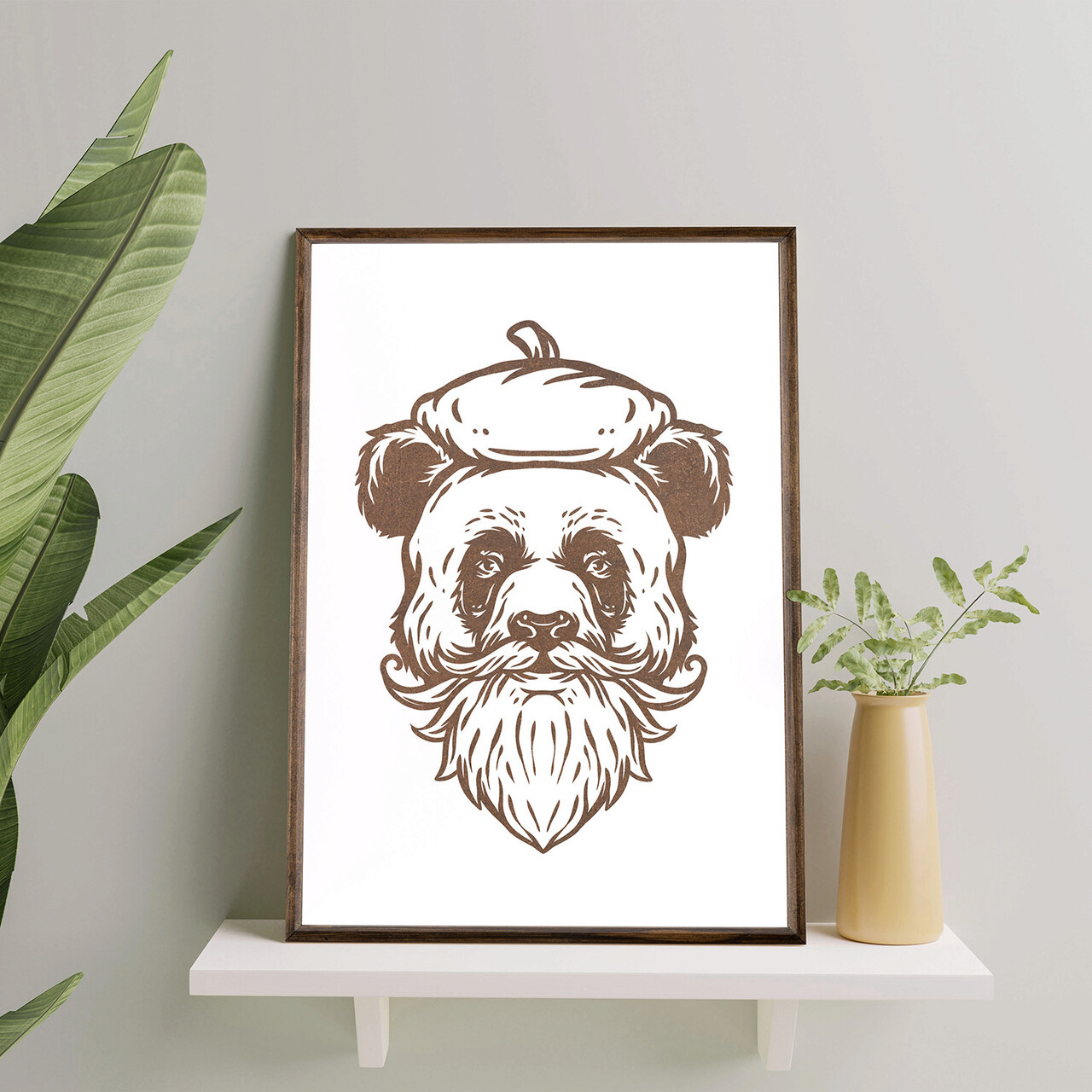 Tablou decorativ TD092 Desenat manual Natural