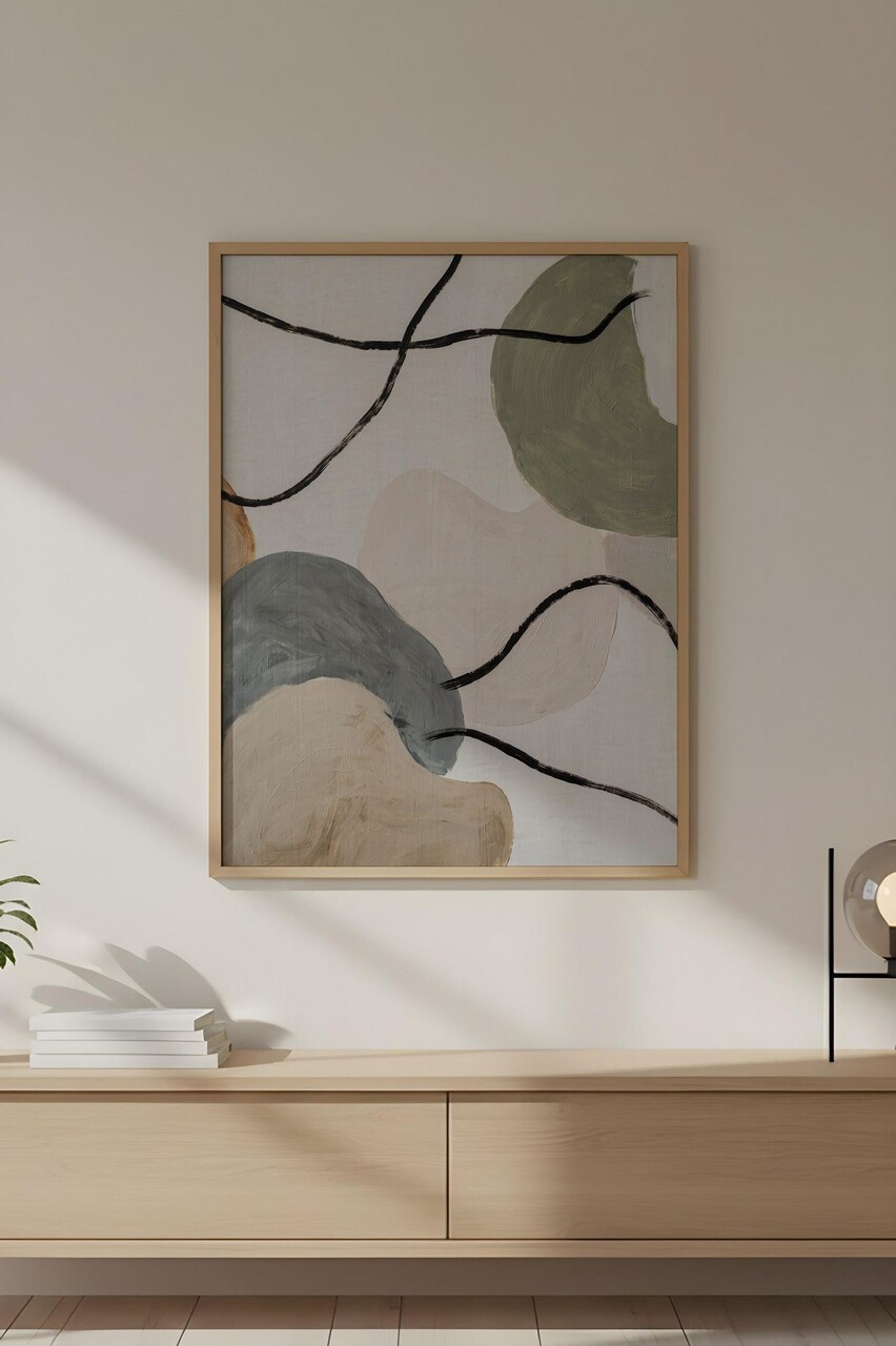 Tablou decorativ Huhu712 Cadru: 100% LEMN MASIV (Grosime: 2 cm) Multicolor