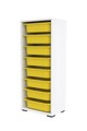 Dulap multifunctional, Estella, Cara 8N, Alb / Galben