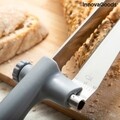 Cutit de paine cu ghidaj de taiere reglabil Kutway InnovaGoods, 34.6 cm, inox