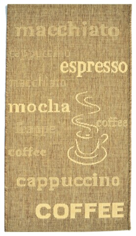 Covor Zara Coffee, Decorino, 80x150 cm, polipropilena, bej
