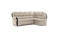 Coltar extensibil dreapta 3 locuri ELTAP, L-056, Lord, 243x180x112 cm, lemn/poliester, crem/negru