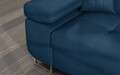 Coltar extensibil dreapta 4 locuri ELTAP, Armd-41, Armando, 289x203x85 cm, lemn/poliester, albastru inchis