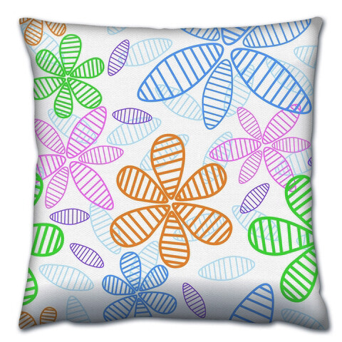 Perna, a14697, 43x43 cm, 50% bumbac / 50% poliester, multicolor