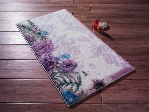 Covoras de baie pick flower, confetti, 80x140 cm, lila