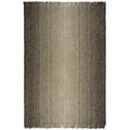 Covor cu 2 fete Jute Ombre Grey, Flair Rugs, 120x170 cm, iuta/poliester/lana, gri
