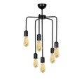 Lustra, Opviq, 892OPV1436, Fier, Negru
