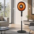 Incalzitor radiant cu carbon Beper, 1100W, 40x124 cm, 2 trepte de putere, ABS, negru