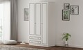 Dulap pentru haine, Rabi, Rb-093-01, 105x180x52 cm, Alb mat