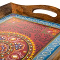 Tava pliabila pentru servire Creaciones Meng, 53x34x23 cm, lemn de mango
