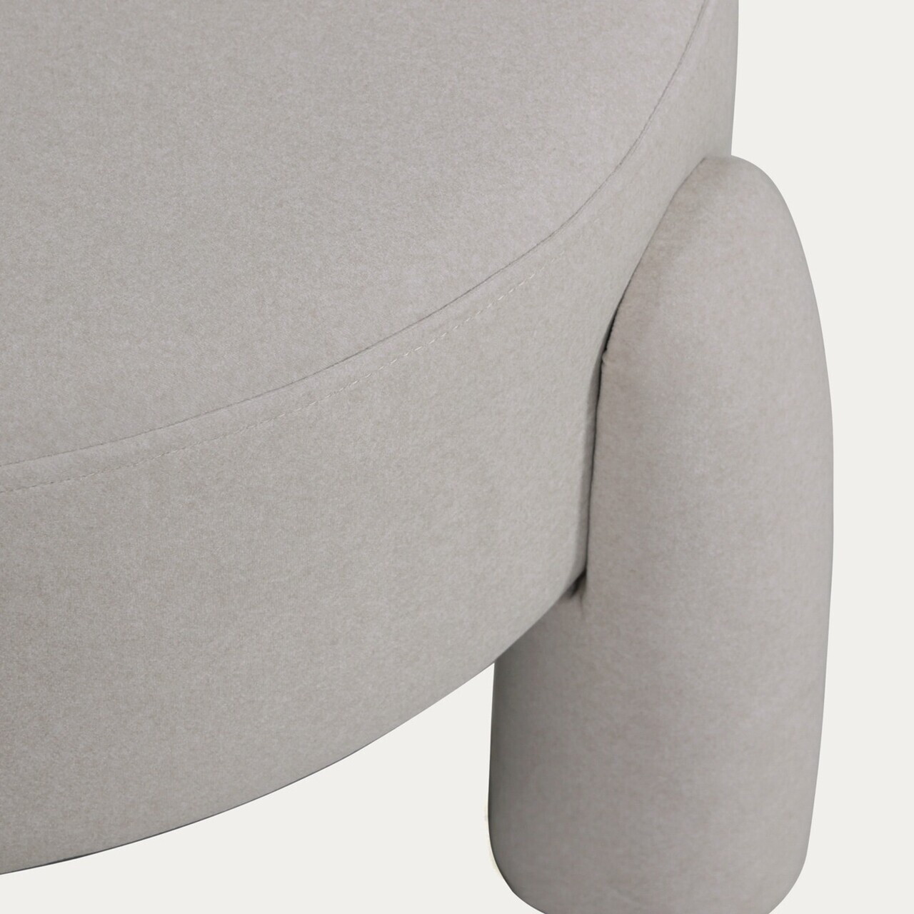 Taburet Ollera, Homla, 65x36 cm, MDF/poliester, ecru - view 6