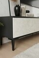 Comoda TV, Hanah Home, Didema 180, 180x40.5x30 cm, Antracit / Travertin