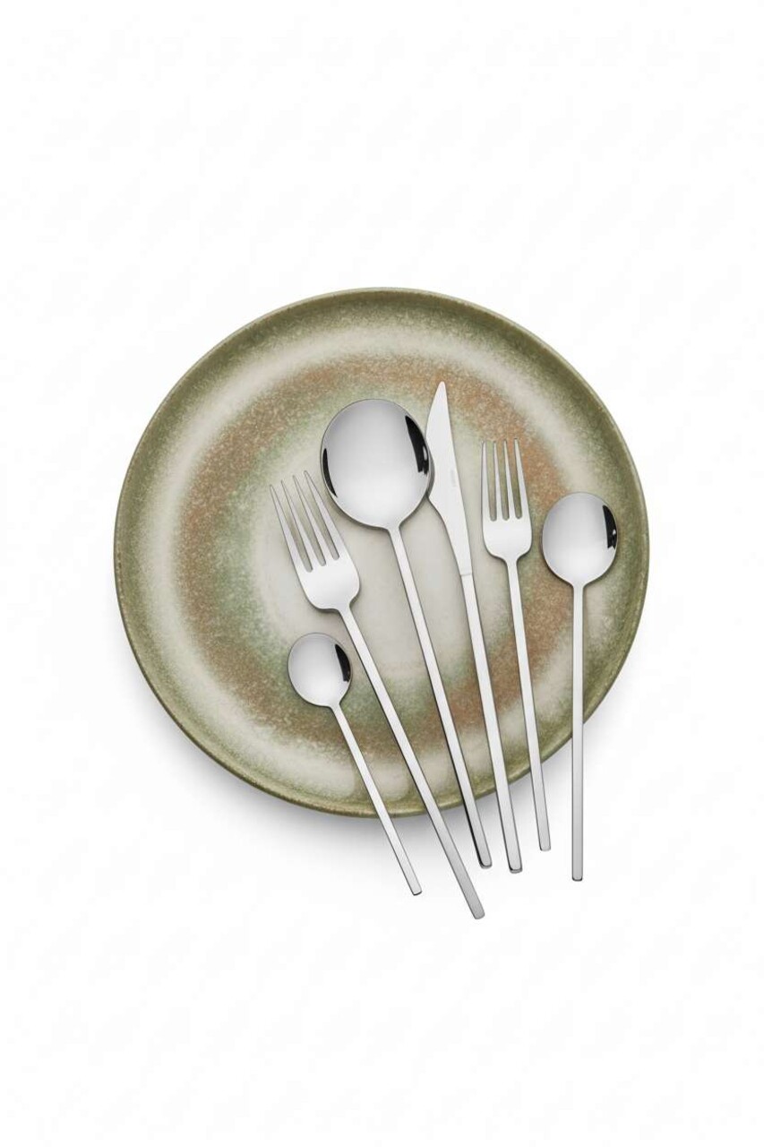 Set de tacâmuri (36 de piese), L'essentiel Maison, 207PLM1109, Furculiță de masă: 21 x 2,5 cm (6 bucăți), Crom - view 3