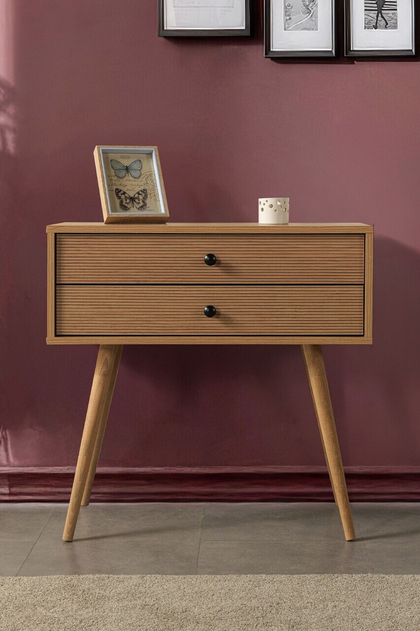 Dulap, Hanah Home, Vita 5208, 80x78x36 cm, PAL, Stejar
