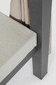 Pat de zi Dream, Bizzotto, 188 x 208 x 205 cm, aluminiu/textilena/poliester, gri carbune