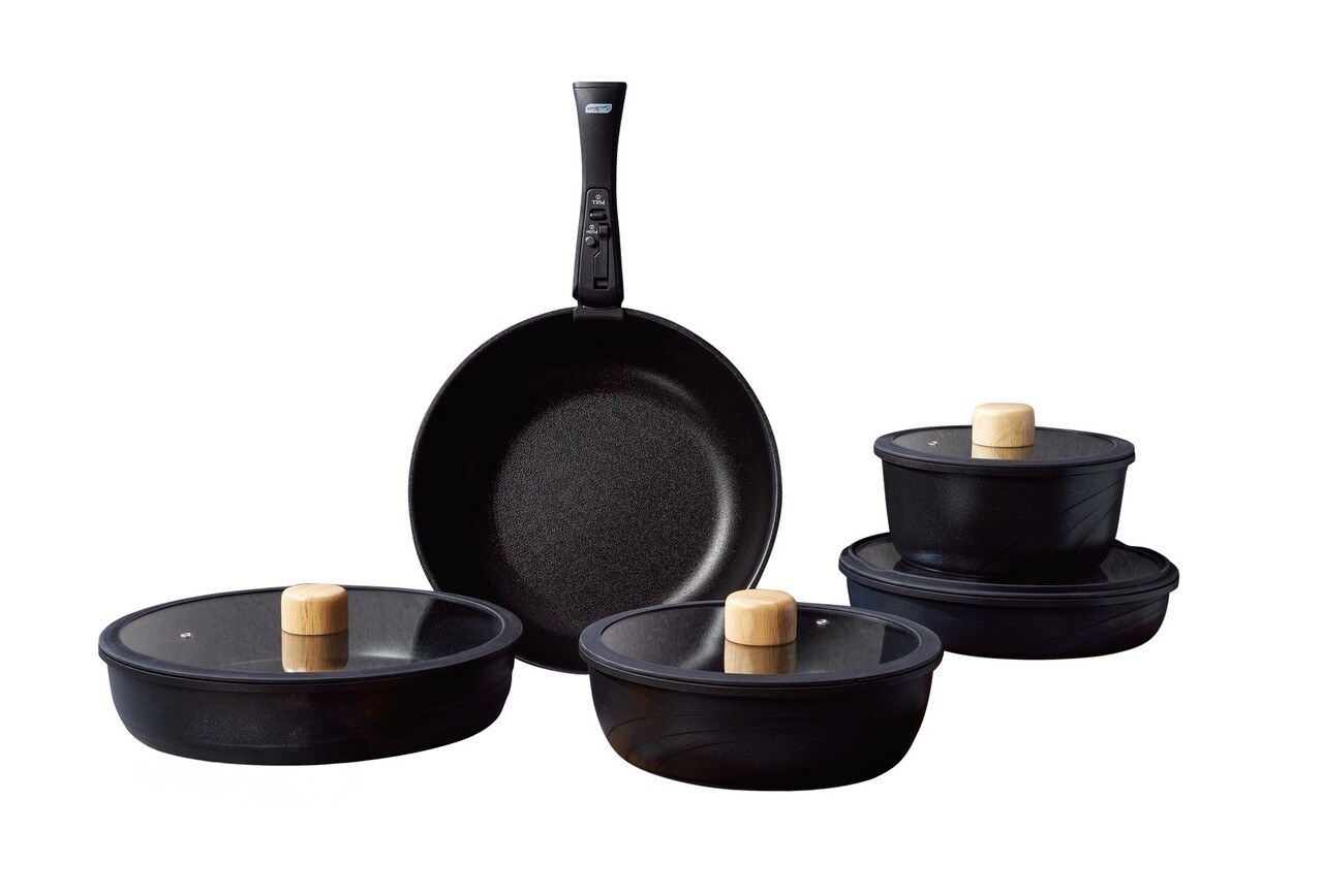 Set vase pentru gatit, Hermia, 343HNG1104, Baza de indicție, Negru - view 8