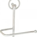 Suport pentru role de hartie igienica, DKD Home Decor, 32 x 27.5 x 82 cm, metal, alb