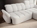 Coltar extensibil dreapta 3 locuri ELTAP, Beneth, 301x185x115 cm, lemn/poliester, alb