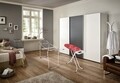 Masa de calcat cu suport pentru statie, Leifheit Air Board Express M Compact, 38 x 120 cm, rosu