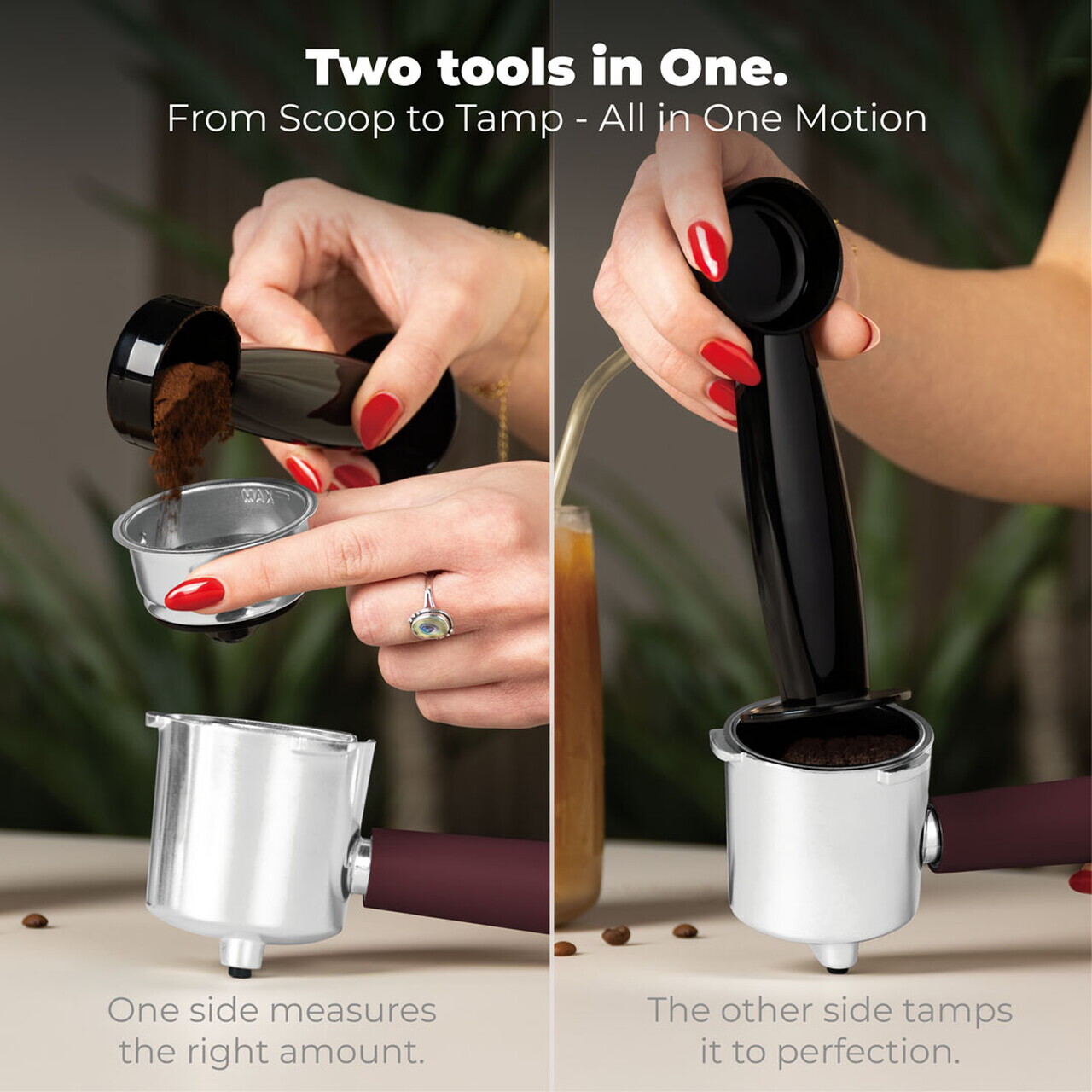 Espressor 3 in 1 Berlinger Haus, Leonardo Nordic, 950W, 23x26.5x30.5 cm, inox, visiniu mat/natur - imagine 6