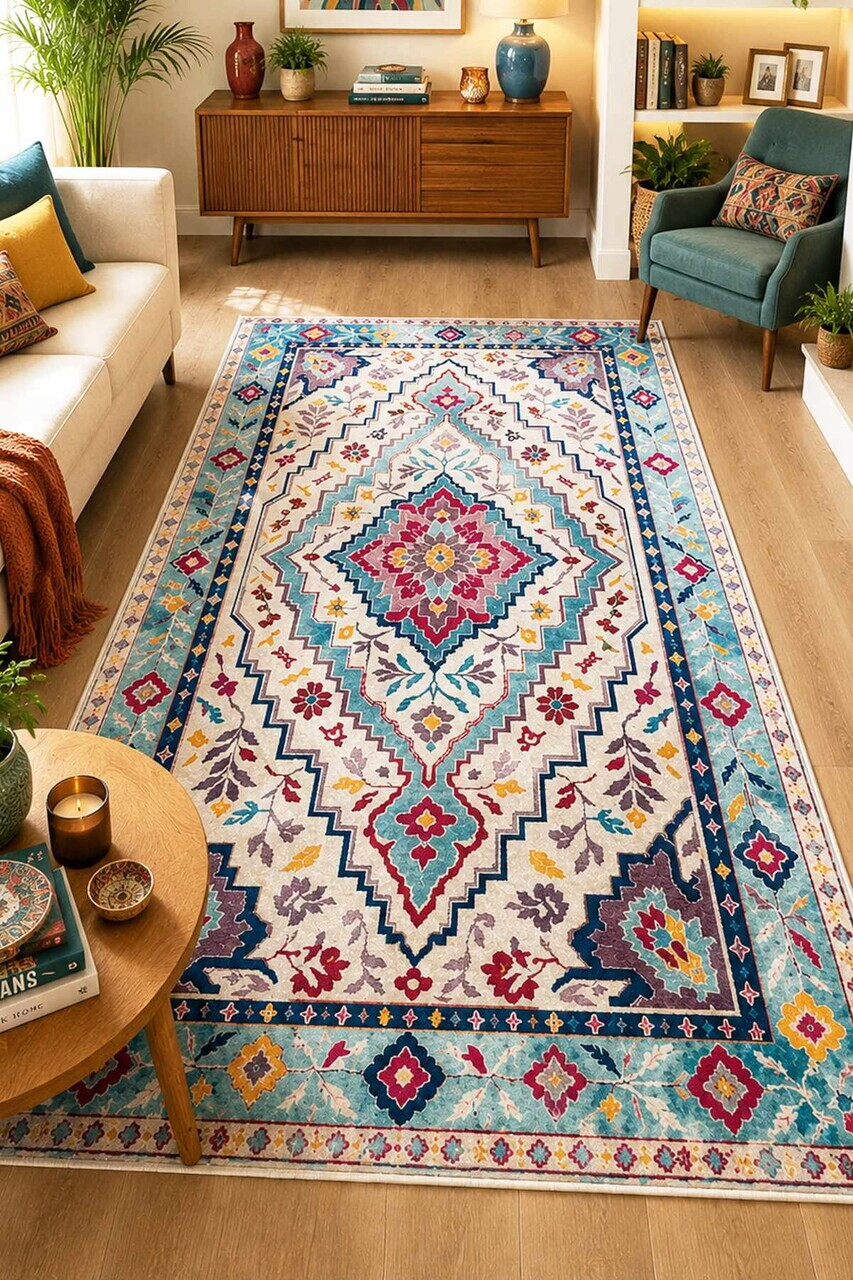 Covor, Haelen, 80x200 cm, Multicolor — imaginea 2