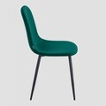 Scaun Noir, Homla, 52x44x85 cm, metal/catifea din poliester, verde