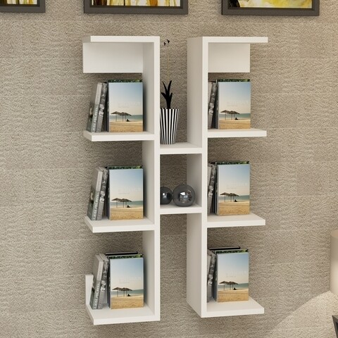Raft pentru perete esta1, gauge concept, 90x20x57 cm, alb